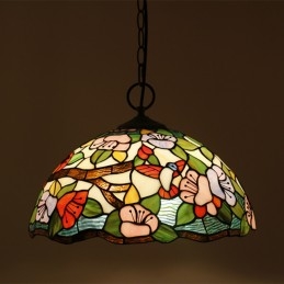 40 cm europäische Buntglas...